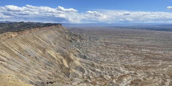 The Book Cliffs in western Colorado